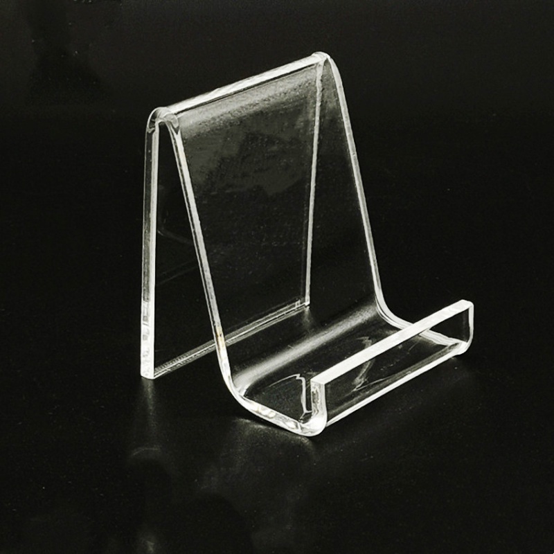 Acrylic Show Display Holder Stands Rack for Purse Bag Wallet Phone Book T3mm L5cm  Store Exhibiting 20pcs